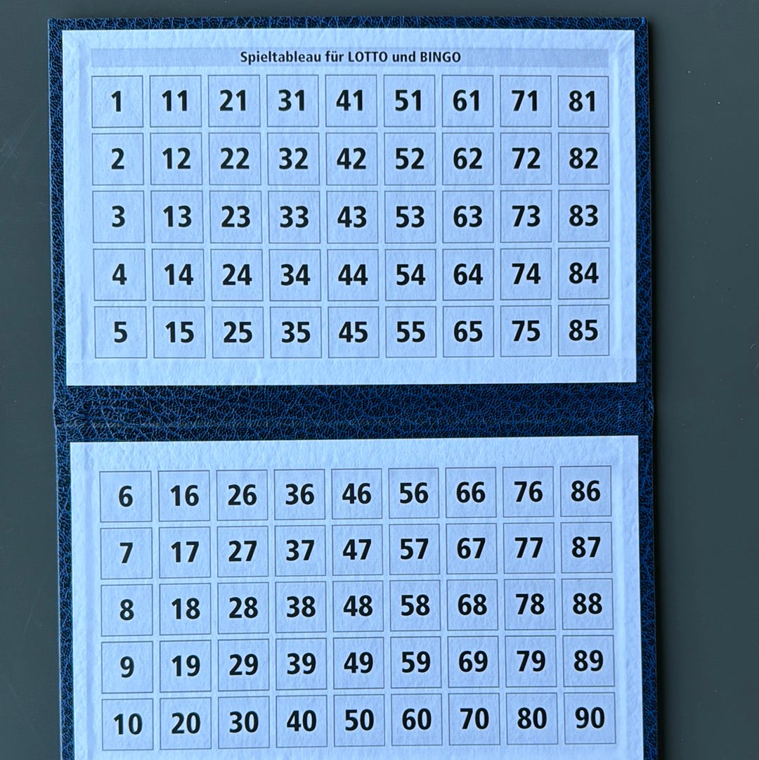 Lotto Kontrolltableau Nummer 1 - 90
