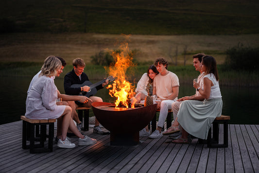 Gartenfeuer & Feuerschale Feu du Jardin WAVE Rost-Optik 100x54 cm