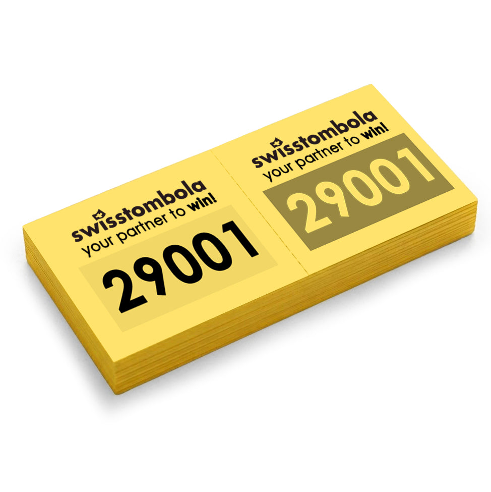 1000 Doppelnummern am Block gelb