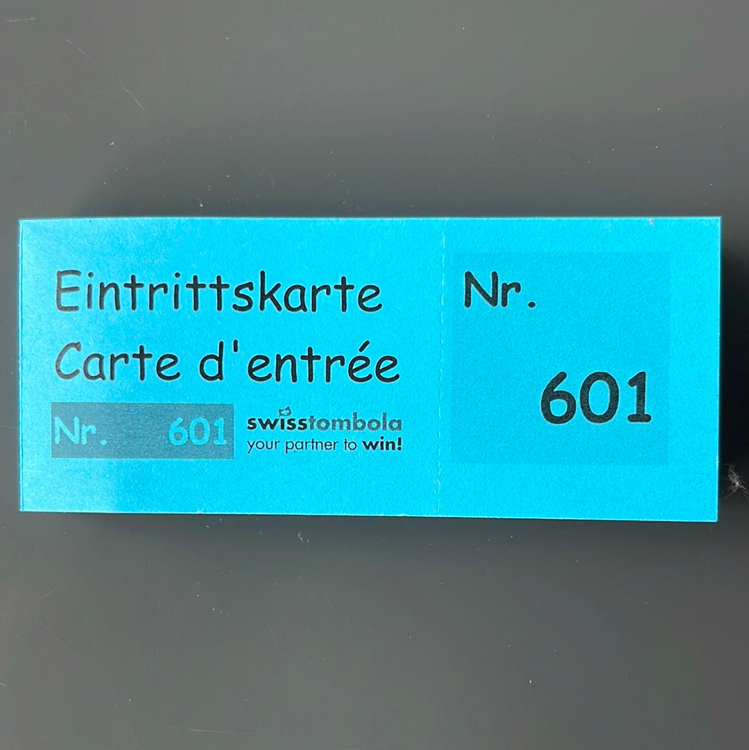 100 Eintrittskarten am Block blau