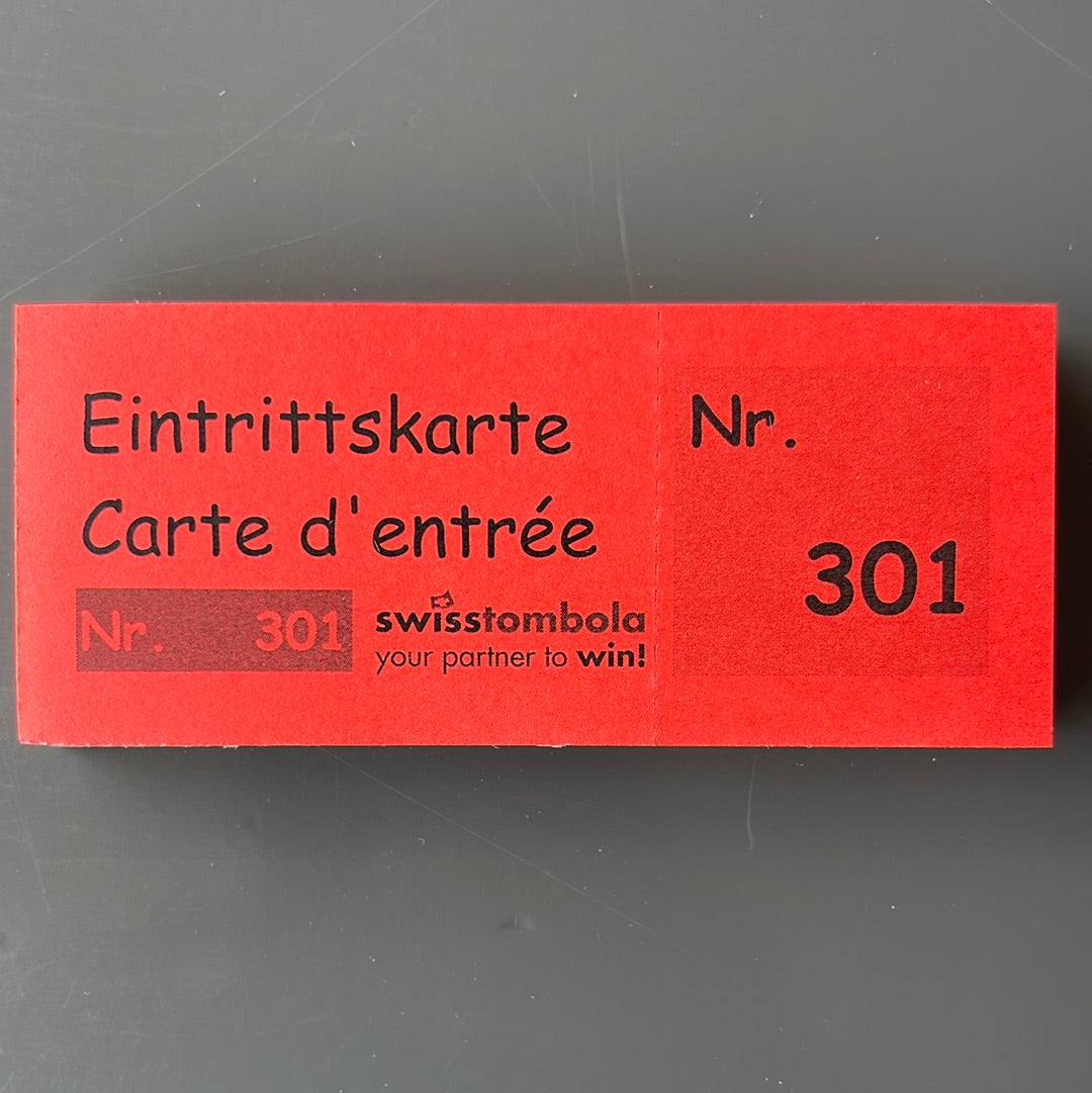 100 Eintrittskarten am Block rot