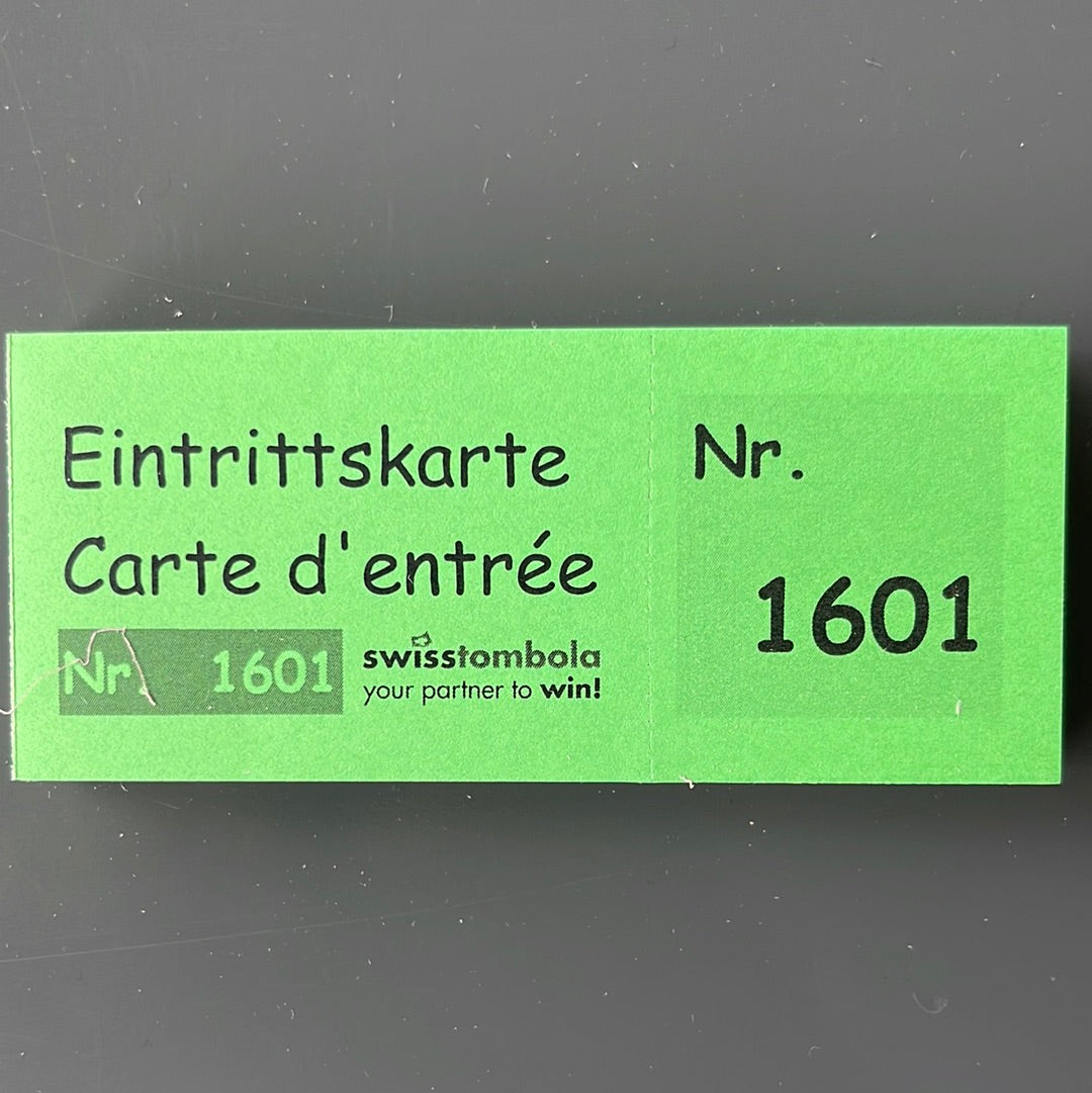 100 Eintrittskarten am Block grün