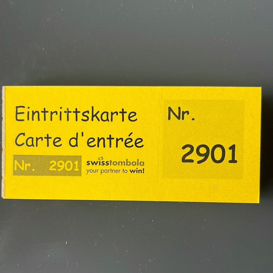 100 Eintrittskarten am Block gelb