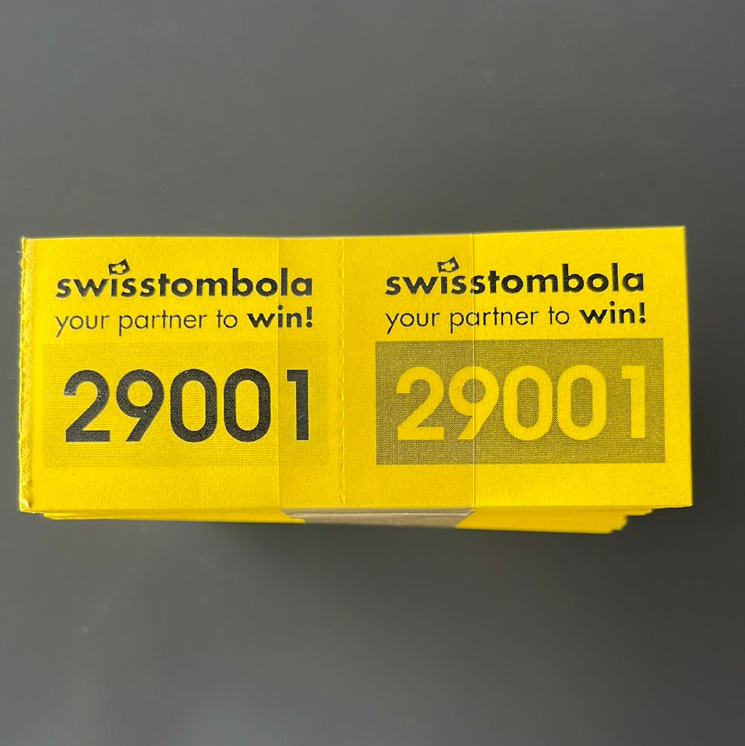 1000 Doppelnummern am Block gelb