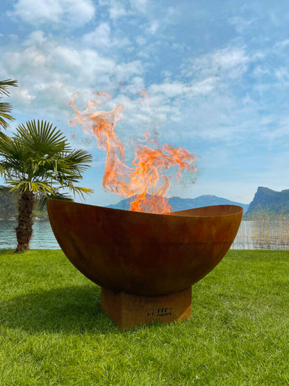 Gartenfeuer & Feuerschale Feu du Jardin WAVE Rost-Optik 100x54 cm