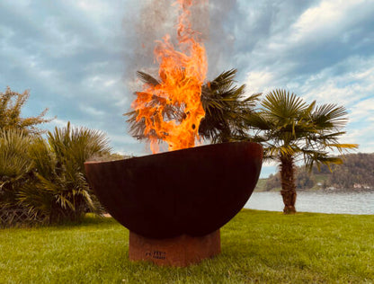 Gartenfeuer & Feuerschale Feu du Jardin WAVE Rost-Optik 100x54 cm