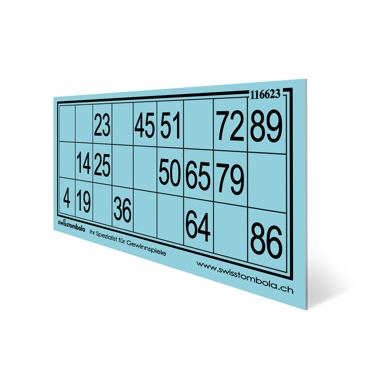 100 Lotto Karten plastifiziert 15 aus 90, 148.5 x 70 mm