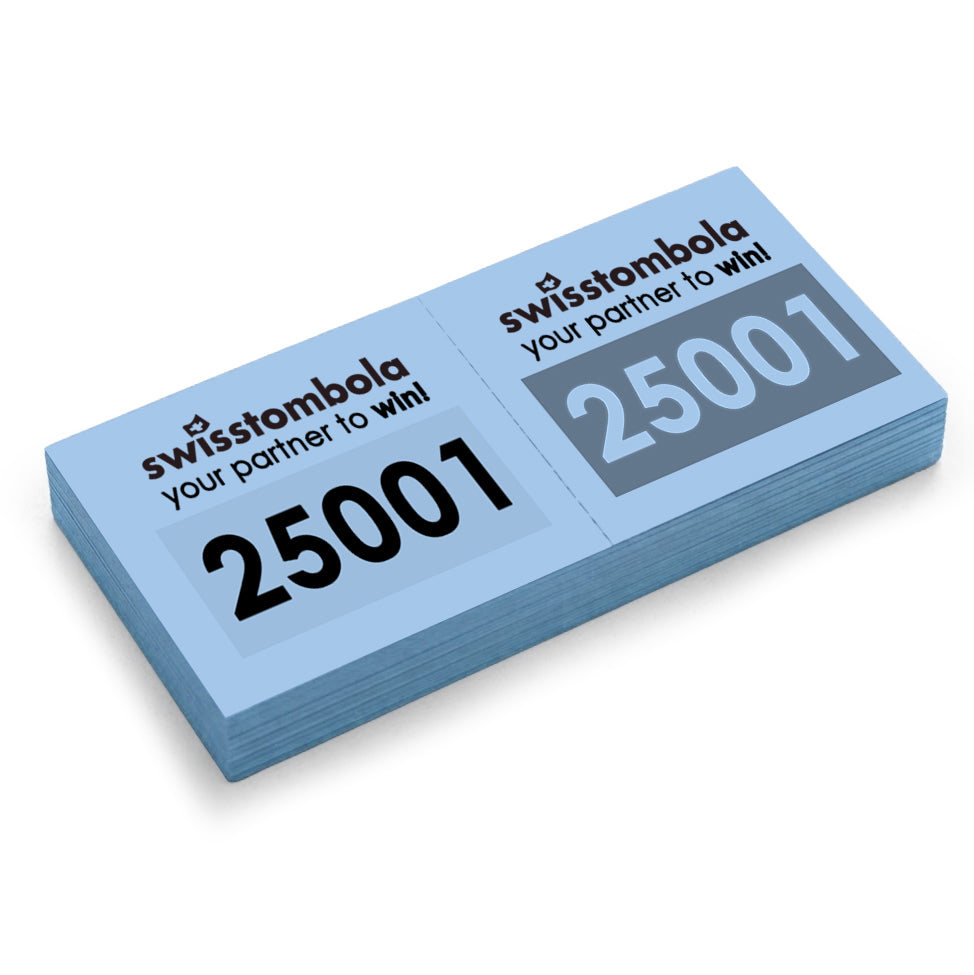 1000 Doppelnummern am Block blau