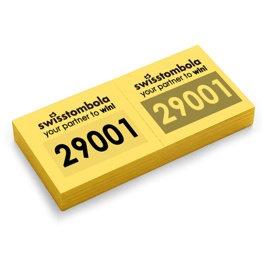 1000 Doppelnummern am Block gelb