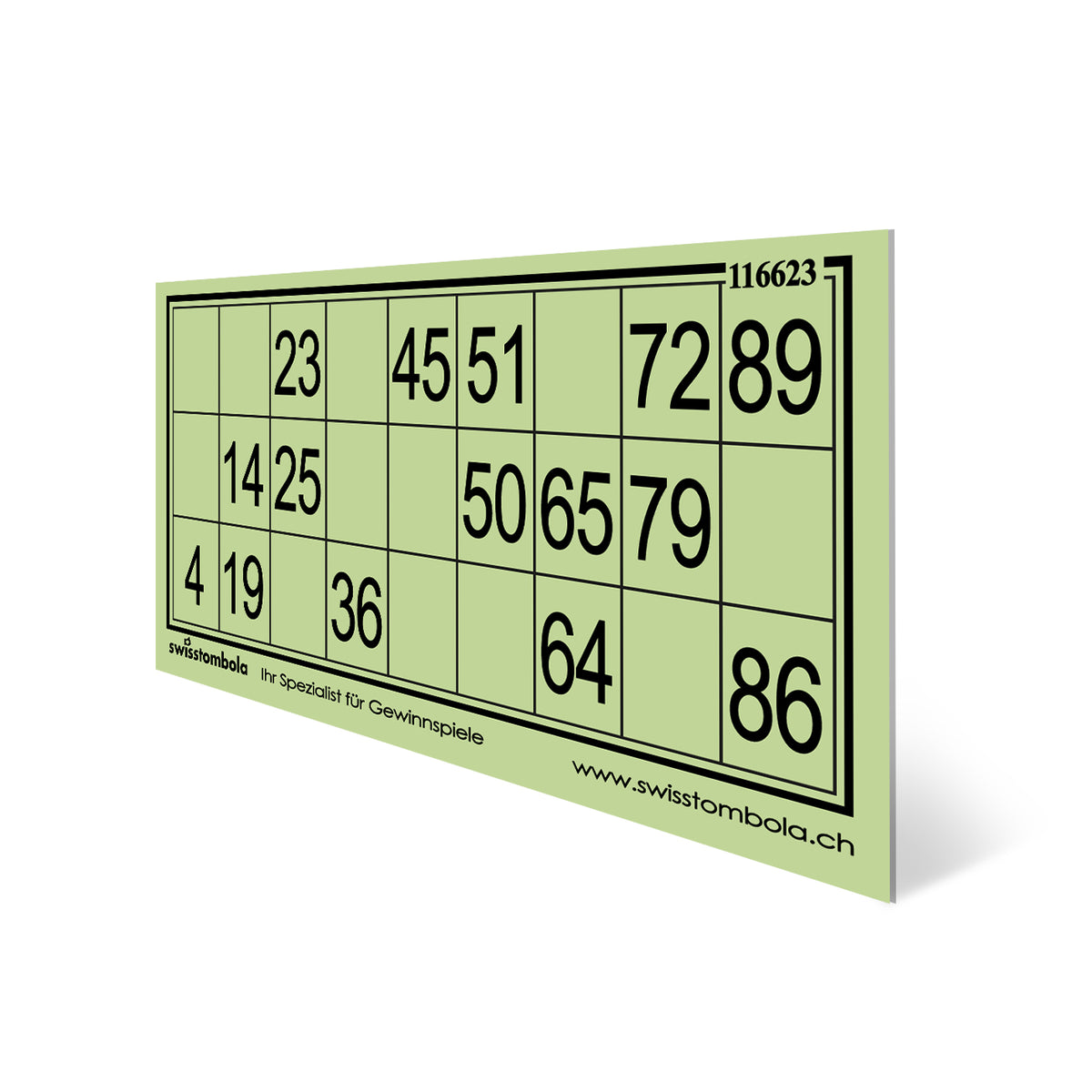 100 Lotto Karten plastifiziert 15 aus 90, 148.5 x 70 mm