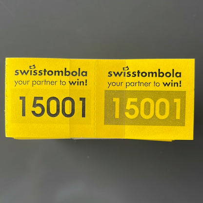 1000 Doppelnummern am Block gelb