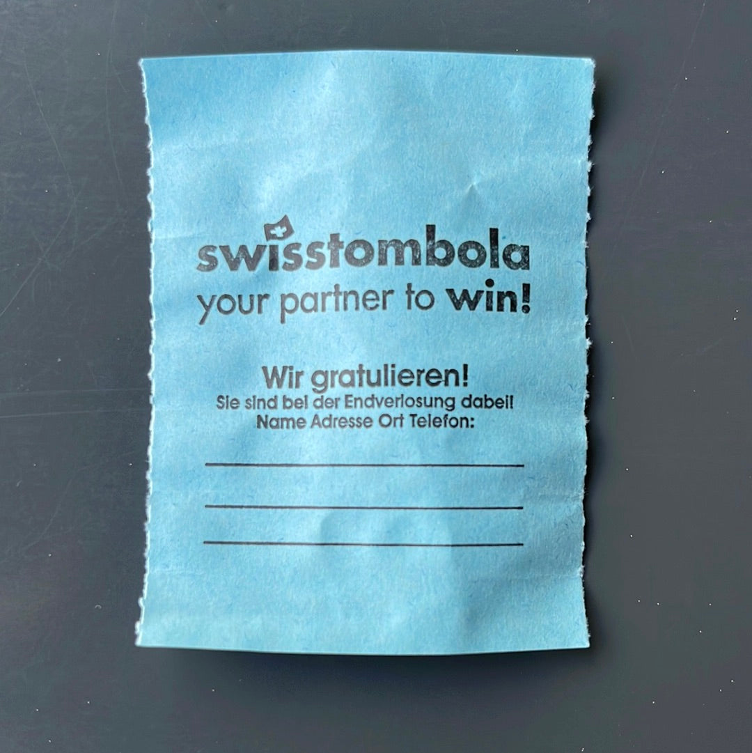 50 Swisstombola Endverlosungslose mit Adressfeld (5-farbig)