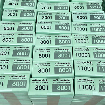 1000 Doppelnummern am Block grün