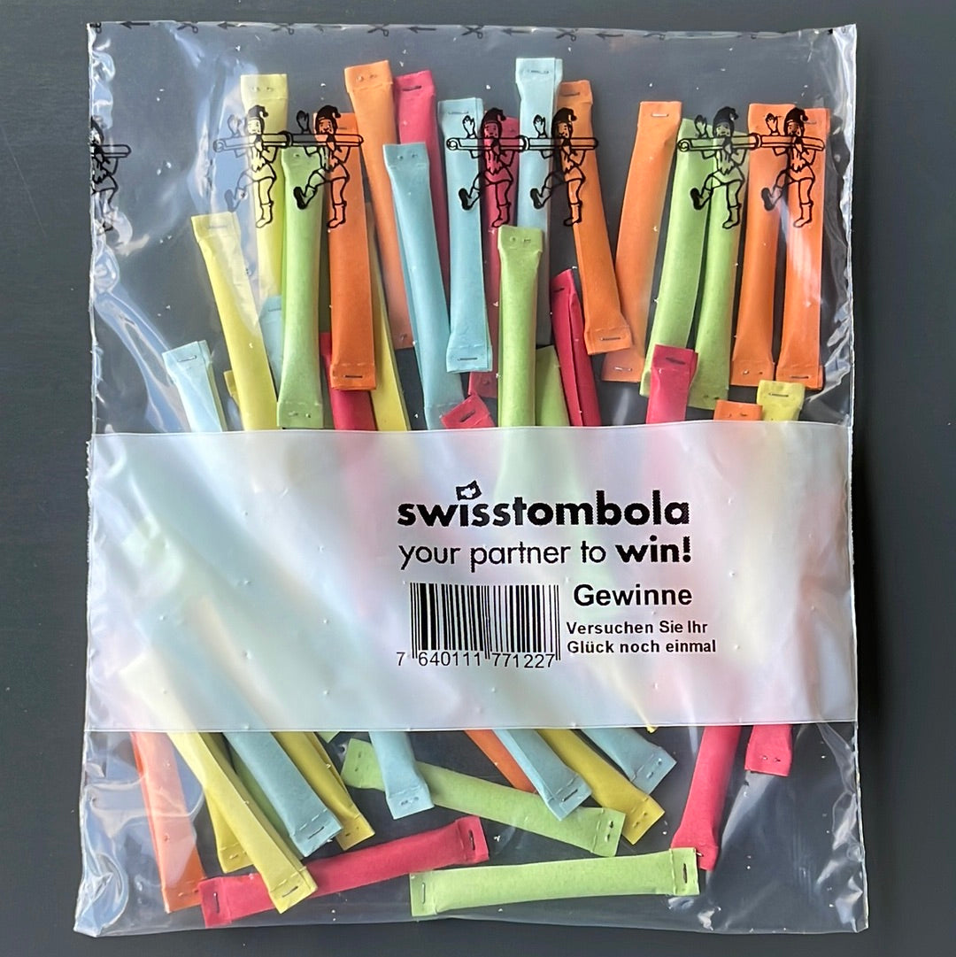 50 Swisstombola Gratislose „Versuchen Sie Ihr Glück noch einmal“ (5-farbig)