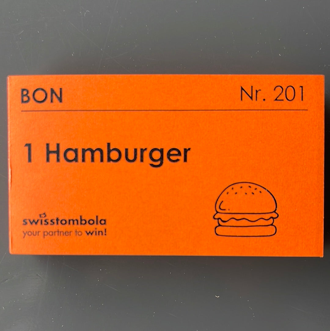 100 Gutscheine am Block, nummeriert, 1 Hamburger