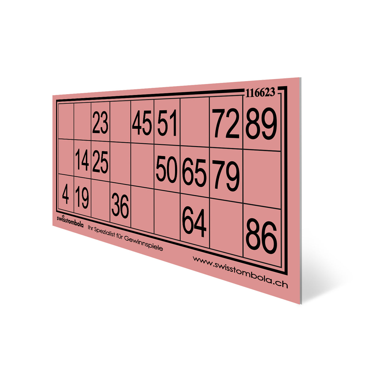 100 Lotto Karten plastifiziert 15 aus 90, 148.5 x 70 mm