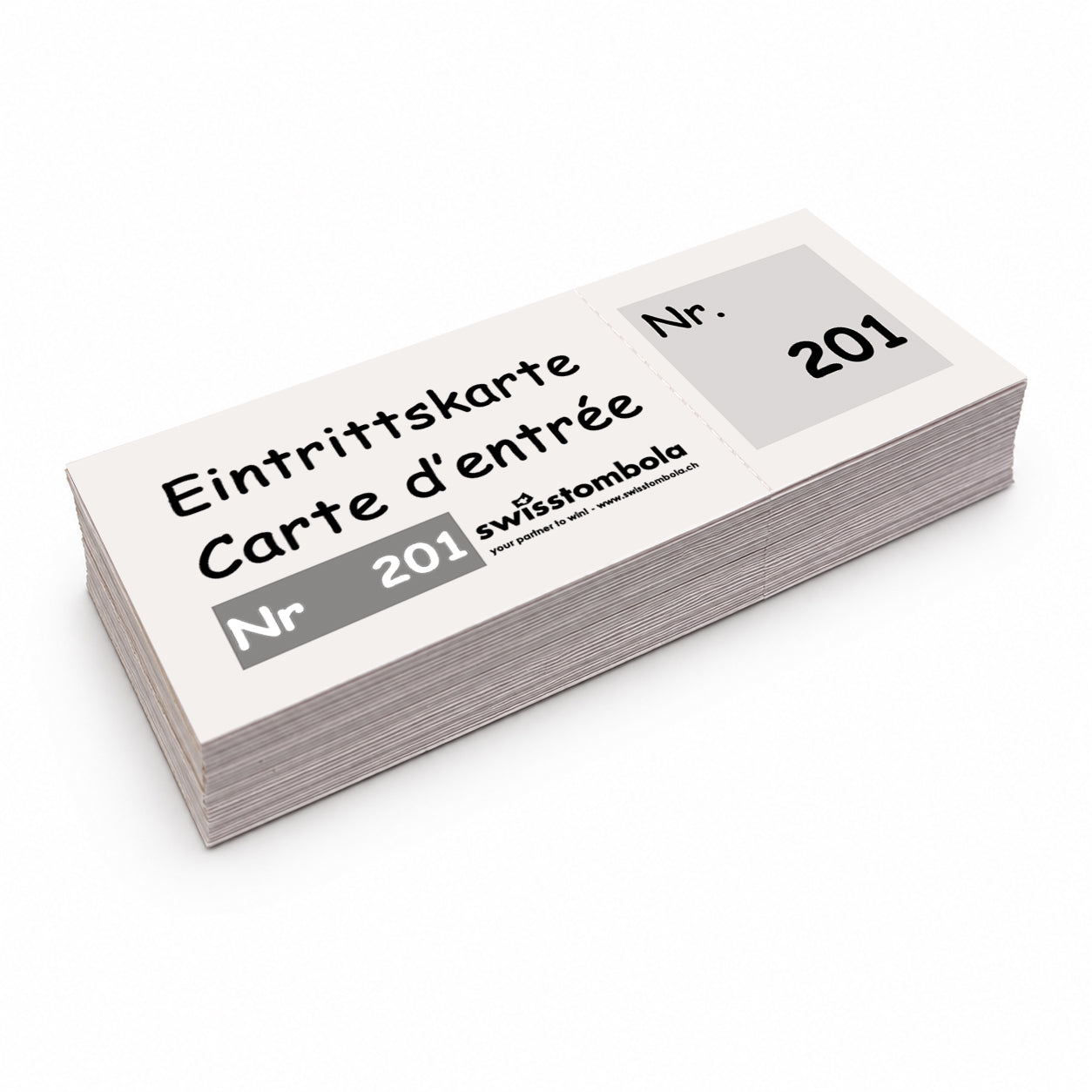 100 Eintrittskarten am Block beige
