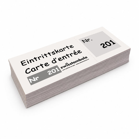 100 Eintrittskarten am Block beige